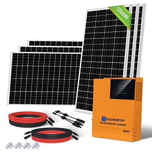 ECO WORTHY 4 kWh Tag Solarpanel System Stromversorgung für