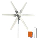 12V 24V Windkraftanlage 800W Windturbine mit MPPT Laderegler Horizontale 3 Phase AC Horizontaler Windgenerator Für Home bauernhof 6 Blätter Windmühle - 1