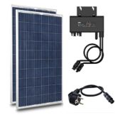 Balkonkraftwerk 600W NEP Solar Set Solaranlage Micro Wechselrichter Balkonmodul WiFi, TSUN Microinverter:2x 300_NEP600 - 1