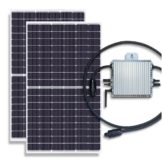 Balkonkraftwerk 600W Set mit 2x380W (760W) Solarpanel und Deye Mikrowechselrichter Sun600G3 mit Wifi. 230V Plug'n'Play Solaranlage/Balkonanlage (Schukostecker) - 1