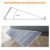 FONDUO Solarmodul Halterung, Solarpanel Halterung Aufständerung Solarmodul für Balkonkraftwerk Flachdach Wand, Einstellbar Neigungswinkel 15-30° Klemme zur Montage Von PV-Photovoltaik und Stützen - 6