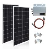 Gasolarxy Balkonkraftwerk 300W Komplette Solaranlage Plug-in Solarstromanlage 2pcs 150 W Solarpanel Monokristalline Photovoltaik Modul mit 300 Watt 220 V / 230 V Micro Wechselrichter - 1