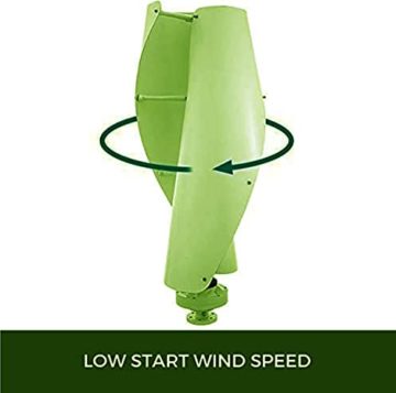 LiuSj JUnSt 12000W Windturbinengenerator, tragbarer vertikaler Helix -Windkraft -Turbinen -Generator -Kit mit Ladungsteuerung,12v - 4