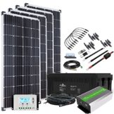 Offgridtec© Autark XXL-Master 600W Solar - 2000W AC Leistung 234Ah AGM Akku 12V 230V - 1