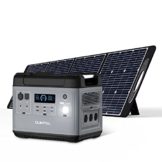 OUKITEL P2001 tragbare Powerstation mit 200W Solar Panel, balkonkraftwerk mit speicher solaranlage balkon und Schnellladung als Solargenerator für die Stromversorgung, für Camping und Wohnmobile - 1