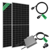 PIANETA 760W / 600W Balkonkraftwerk komplett Set 2 x 380w Solarmodule der Marke Ja Solar einem Wechselrichter Deye SUN600G3-EU-230 mit Wifi funktion plus 5 m Schukokabel für die Steckdose - 1