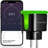 WLAN Steckdose Outdoor GreenSun misst den Stromverbrauch Gartensteckdose Außensteckdose Smart Steckdose Strommessgerät WiFi mit APP Stromzähler Stromverbrauchszähler Wasserdicht - 1